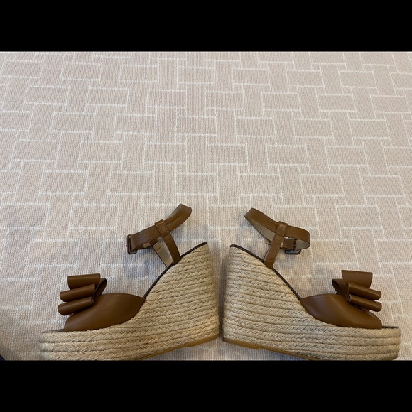 Brown VALENTINO espadrilles with bow/rock stud - Picture 3 of 4
